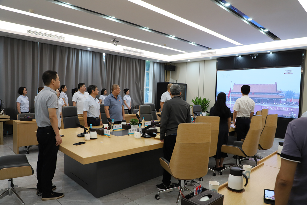 熱血高燃！廣州凈水公司集中觀看紀念中國人民抗日戰(zhàn)爭暨世界反法西斯戰(zhàn)爭勝利80周年大會